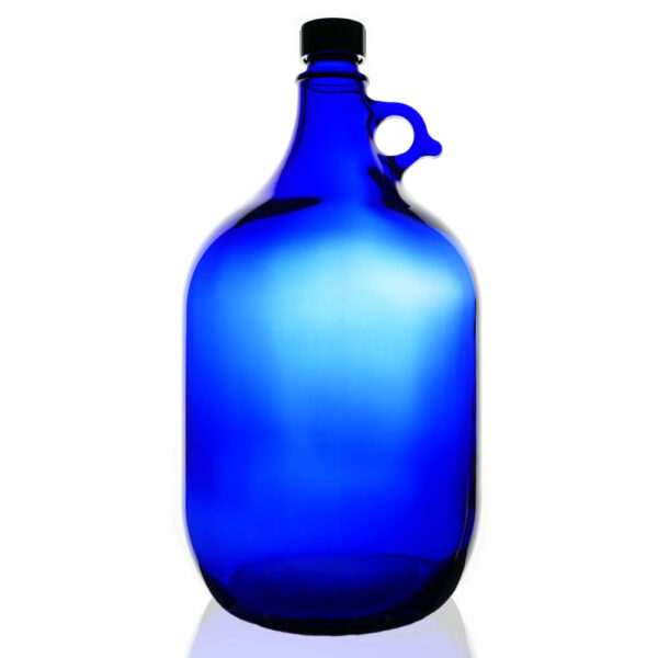 Flüssigkeitsbehälter aus Blauglas 5 Liter